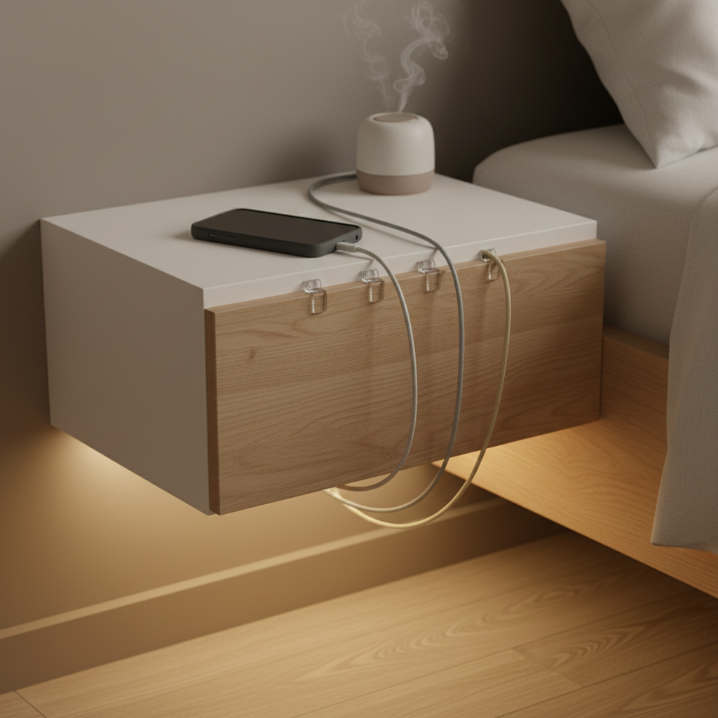 Nightstand Cord Clutter You Only Need to Fix Once: Better Sleep Starts Tonight, Not Tomorrow