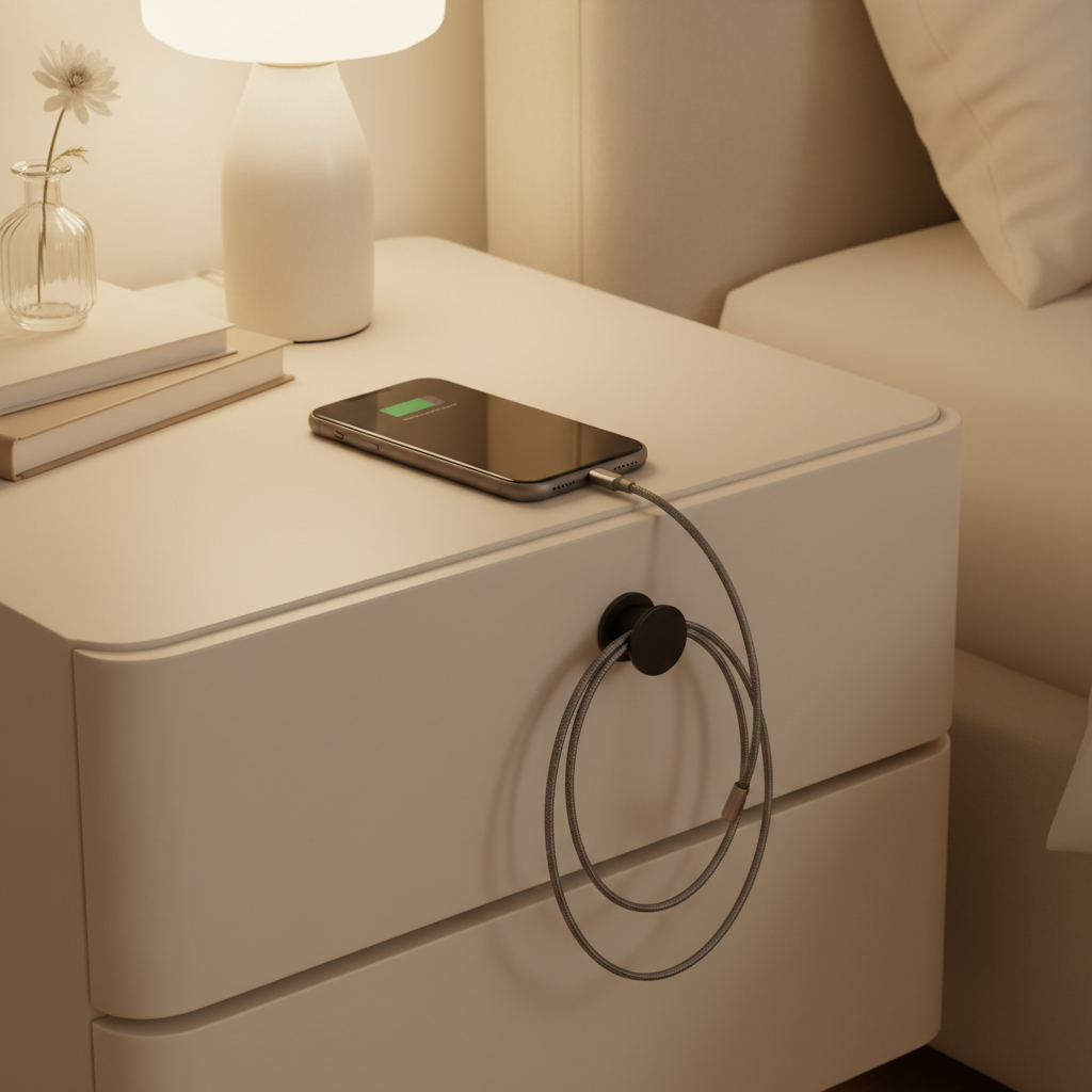 The Cord That Disappears at 11 PM: Why Magnetic Cable Clips Belong on Your Nightstand and in Your Car