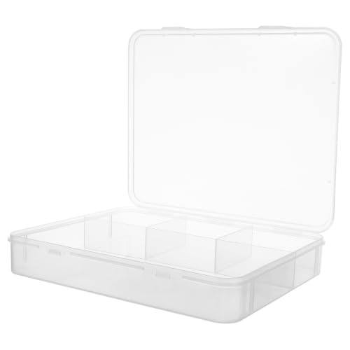 Medal Organizer Box, Plastic Display Case with Dividers for Coins