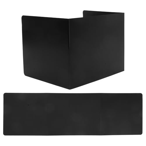 2pcs Desk Dividers, Three-Panel Plastic Privacy Shield