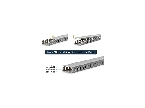 StarTech 5.6ft Server Rack Cable Management, TAA (AD105X1) - view 4