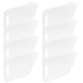 8pcs PP Drawer Dividers Reconfigurable Layout for Dresser Organization