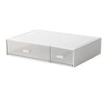 Desk Organizer-Stackable Storage Drawers, Desk Drawer Organizer Perfect For Collection Small Item/Cosmetic Office Supplies - 2 drawers (White)
