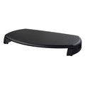 Desktop Computer Monitor Stand with Keyboard Storage, MDF Wood Top, Holds up to 80 lbs, 23" x 13.25" x 3", Black