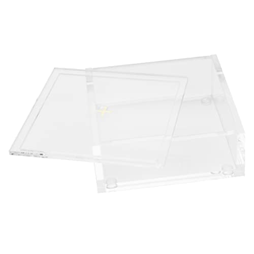 Stackable Acrylic Desk Organizer with Lid, Clear, 1 Count - view 4
