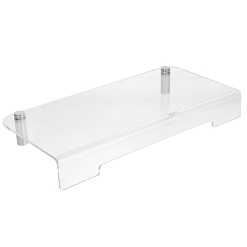 Xmas Acrylic Monitor Riser for Desk, Desktop Organizer Stand