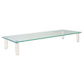 Glass Monitor Riser, 22 Inch Wide, 40 Lb Capacity