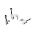 100pcs Round Steel Nail Cable Clamp