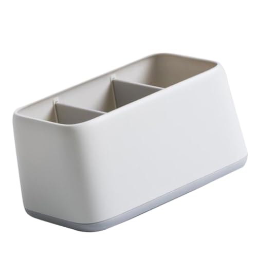 Remote Control Storage Organizer, 3 Compartment Desktop Box for Small Items