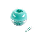 100pcs 28mm Mint Green Paper Clips Medium in Mint Paper Clips Dispensers Holder Paperclips Storage Case for Desk Organizer Accessories (Mint Green)