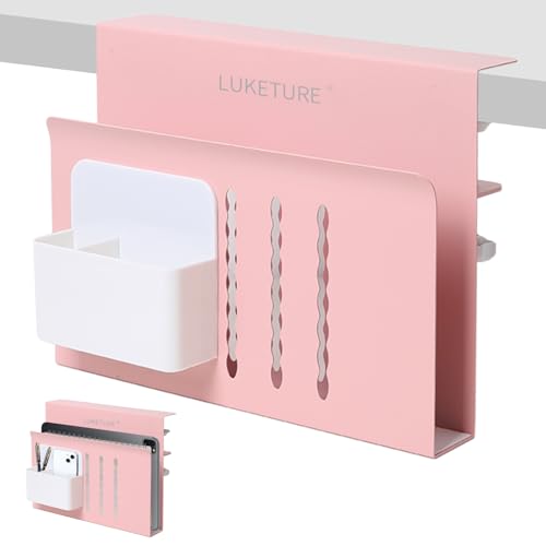 Desk Side Storage Laptop Holder No Drill Clamp On Organizer
