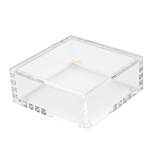 Stackable Acrylic Desk Organizer with Lid, Clear, 1 Count