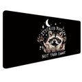 Funny Raccoon Large Mouse Pad 31.5x15.7inch, It's Called Trash Can Not Trash Cannot Funny Raccoon Purple Mouse Pad Large Mousepad for Work Gaming Computers Laptop Desk Accessories