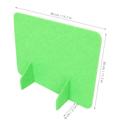 Felt Desk Privacy Panel, Light Green Acoustic Freestanding Divider - view 2