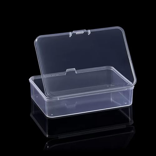 Rectangular Transparent Plastic Storage Box - Desktop Drawer Organizer Container for Home, Dustproof & Stackable, Ideal for Crafts, Makeup & Small Items