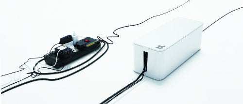 CableBox cable organizer hides messy, loose, tangled cables White color (CB01WH) - view 3