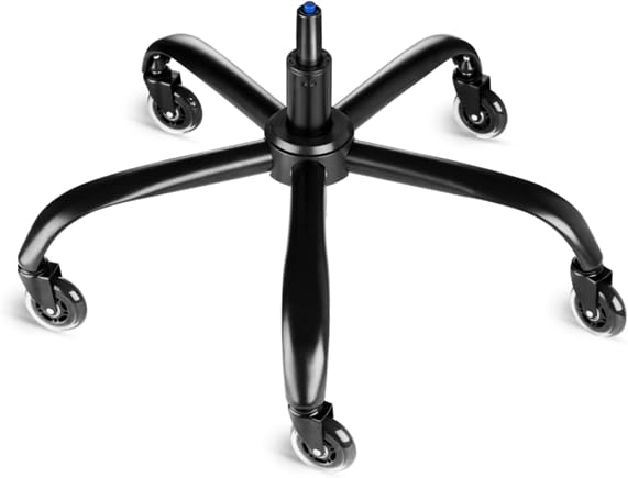 Office Chair Base Replacement Bundles, Heavy Duty 352LBs, Reinforced to Repair Swivel Gaming Chair Bottom Part with 5 Universal Premium Casters and 1 Gas Lift Cylinder(Matte Black)