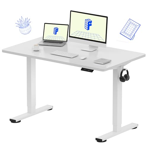 EN1 48"x24" One-Piece Standing Desk, White