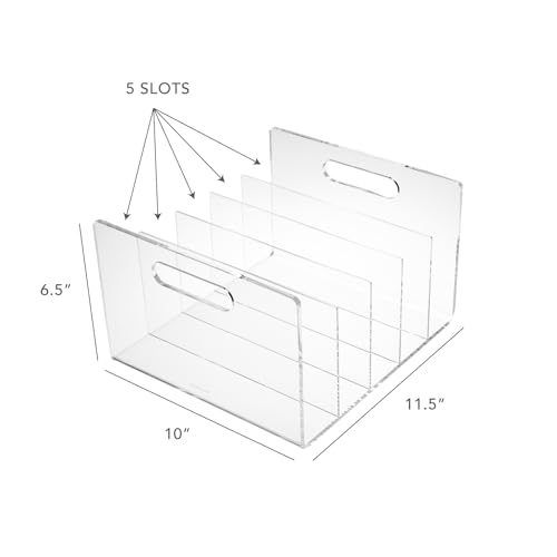 Acrylic Collator, Clear, 10” x 11.5” x 6.5” - view 2