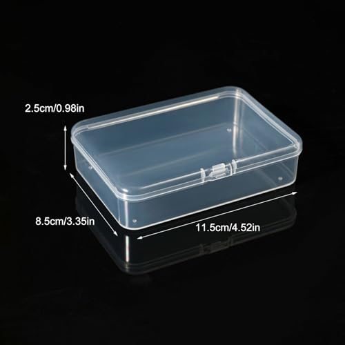 Rectangular Transparent Plastic Storage Box - Desktop Drawer Organizer Container for Home, Dustproof & Stackable, Ideal for Crafts, Makeup & Small Items - view 2