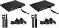 110PCS Reusable Cable Ties, Adjustable 8-inch Cord Organizer Ties, Multi-purpose Hook Loop Cable Management Wire Ties for Organizing Home, Office, Data Centers, Black (Pack of 2)
