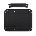Leather Storage Tray, Foldable Divided