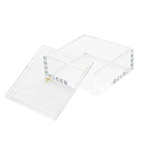Stackable Acrylic Desk Organizer with Lid, Clear, 1 Count - view 2