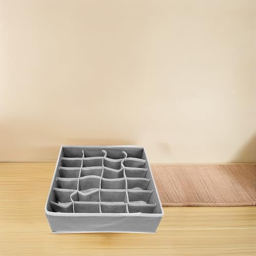 Underwear Drawer Organizer Divider with Foldable Multi Grid Compartments - view 5