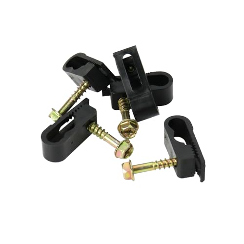 Dual Cable Flexible Screw Clips (Pack of 100 / Black) - view 6