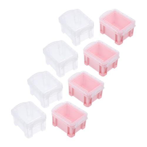 8pcs Mini Storage Containers with Lids, PP Sorting Boxes