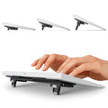 ESC Flip Keyboard Stand for Desk, Tilting Riser That Attaches to Your Keyboard – 3 Adjustable Angles, Compatible with Apple Magic Keyboard, Logitech MX Keys, K380 & Flat-Back Models