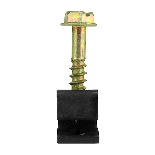 Flexible Single Cable Screw Clips (Pack of 100 / Black) - view 2