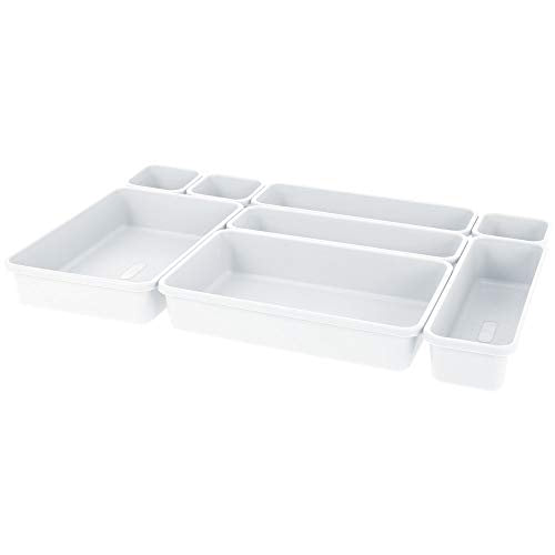 8pc Interlocking Drawer Organization System - White - view 5