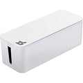 CableBox cable organizer hides messy, loose, tangled cables White color (CB01WH)