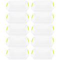 10 Pcs Storage Basket Open Design Handle Hole Desktop Organizer