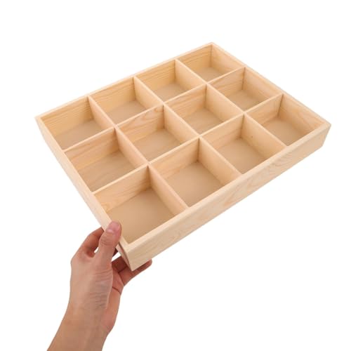 Wood 12 Compartment Drawer Organizer for Socks and Underwear - view 4