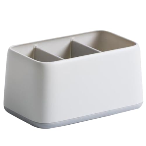 Remote Control Storage Box, 3 Grid Desktop Organizer for Home
