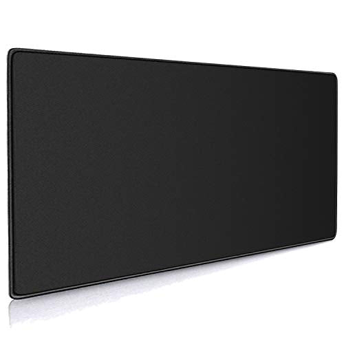 XXL Professional Large Mouse Pad & Computer Game Mouse Mat (35.4x15.7x0.12IN, 90x40 Black)
