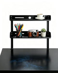 Clamp on Desk Shelf 2‑Tier, Black, Small