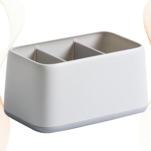 Remote Control Storage Organizer, 3 Compartment Desktop Box for Small Items - view 6
