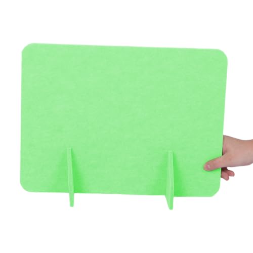 Felt Desk Privacy Panel, Light Green Acoustic Freestanding Divider - view 4