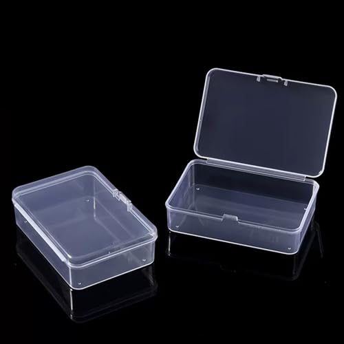 Rectangular Transparent Plastic Storage Box - Desktop Drawer Organizer Container for Home, Dustproof & Stackable, Ideal for Crafts, Makeup & Small Items - view 4