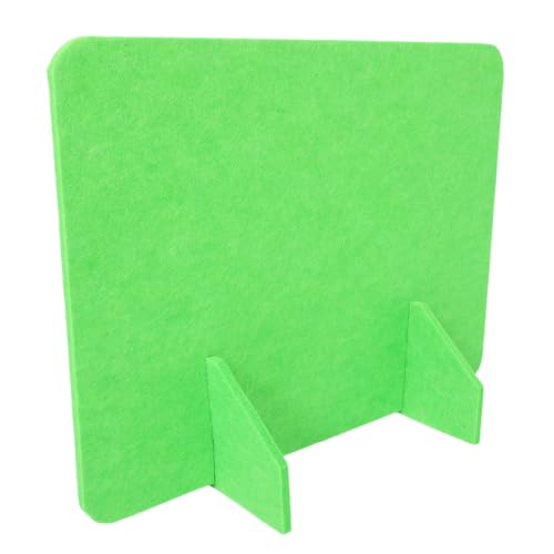 Freestanding Desk Divider Felt Desktop Privacy Panel Light Green