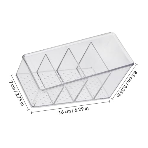 Plastic Makeup Organizer Storage Container with Compartments - view 2