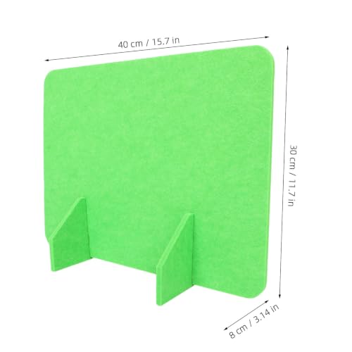 Freestanding Desk Divider Felt Desktop Privacy Panel Light Green - view 2