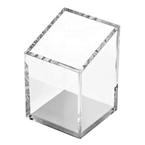 Acrylic Pen and Pencil Holder, Silver