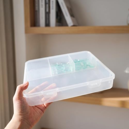 Medal Display Box, Plastic Coin Holder with Compartments for Home Office - view 5