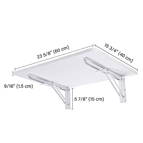 Wall Mounted Folding Desk 72 Inch 3 Pack Floating Drop Leaf Bar - view 3