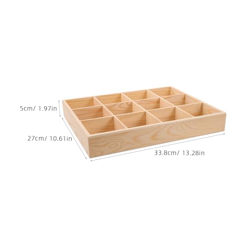 Wood 12 Compartment Drawer Organizer for Socks and Underwear - view 7