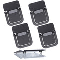 4PCS Portable Keyboard Riser Self Adhesive Laptop Stand Invisible Mini Computer Feet for Desk Computer Keyboard Stand Laptop Holder with Anti Slip Silicone(Black)